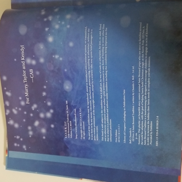 Elf Pets A St. Bernard Tradition Elf on the Shelf Book - Picture 7 of 13